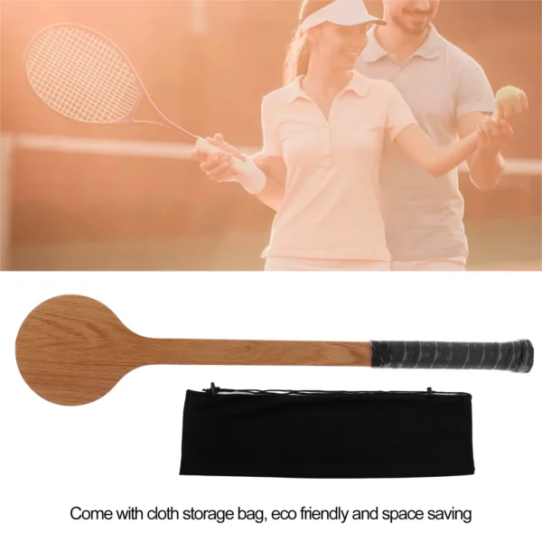 Tennis Pointer Spoon Wood Sweet Pointer Trainer Racket Swing Practice Training Aid with Storage Bag for Sports - Image 3