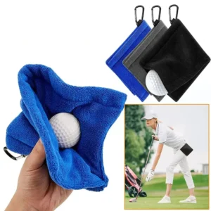 Golf Hook Wipes Compact & Portable Microfiber Soft & Comfortable Cleaning Towel Golf Cleaning Accessories