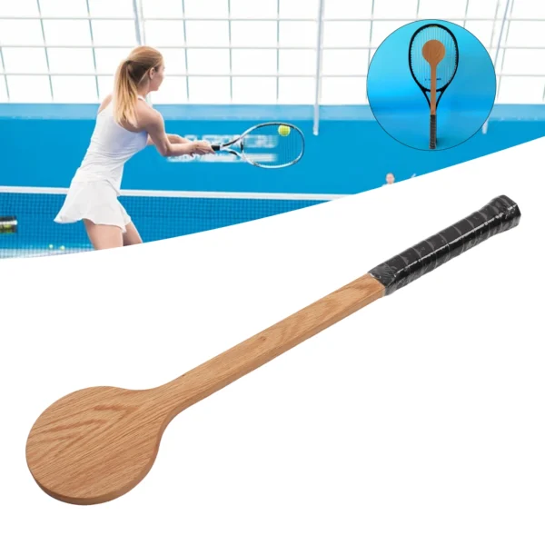 Tennis Pointer Spoon Wood Sweet Pointer Trainer Racket Swing Practice Training Aid with Storage Bag for Sports - Image 5